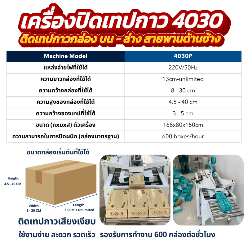 เครื่องปิดเทปกาว4030P